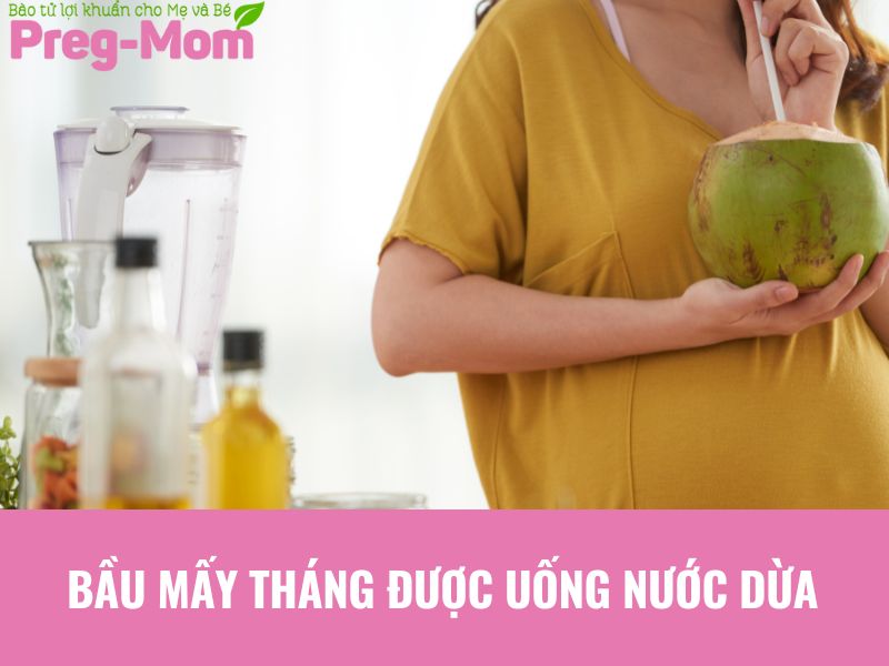 Bà bầu uống nước dừa từ tháng thứ mấy tốt cho thai nhi? bầu mấy tháng được uống nước dừa
