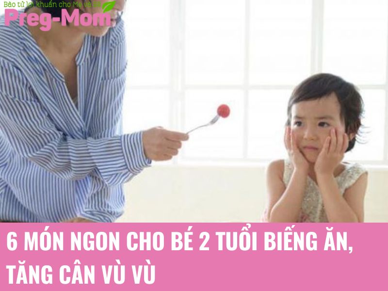 6 món ngon cho bé 2 tuổi biếng ăn, tăng cân vù vù món ngon cho bé 2 tuổi