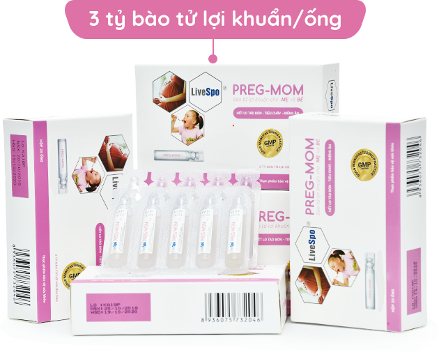 Men vi sinh PREGMOM - Bào tử lợi khuẩn cho tiêu hoá Mẹ và Bé Men vi sinh PREGMOM - Bào tử lợi khuẩn cho tiêu hoá Mẹ và Bé